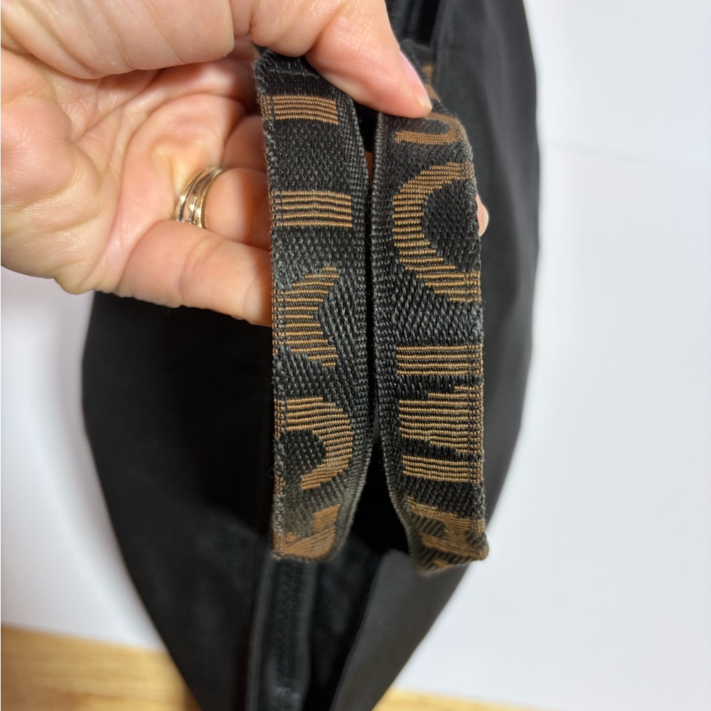 Fendi Black Tote with Brown Lettering - Picture 14 of 15